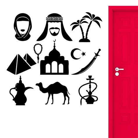 Buy Gadgets Wrap Wall Sticker Arabic Hookah Sword Smoke Smoking Cool ...