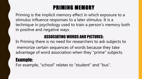 Memory and Types - Psychology | PPTX