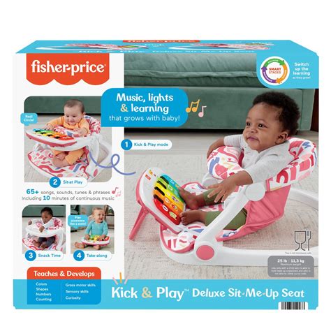 Fisher-Price Kick and Play Deluxe Pink Sit-Me-Up Seat