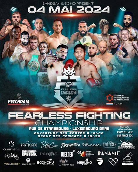 FEARLESS FIGHTING CHAMPIONSHIP, Hall Omnisports Rue de Strasbourg ...