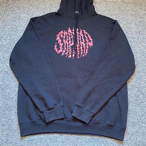 sapnap flame hoodie ♡ size large ♡ in good... - Depop