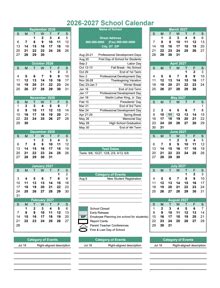 CALENDARIO ESCOLAR Y ACADÉMICO 2026-2027