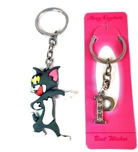 ShopTalk Tom Cartoon Character With Alphabet Letter P Key Chain Price ...