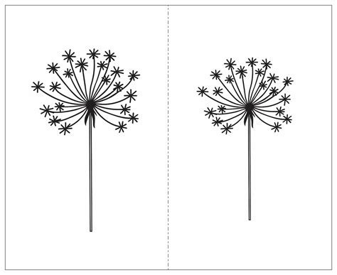 Dente-de-leão 07m - stencil 16 x 13 cm - Soft Stencil