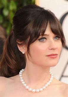 Ponytail With Fringe Hairstyles by Bridal Bangs Curtain Bangs With Wedding Updos Ponytail With Fringe Hairstyles