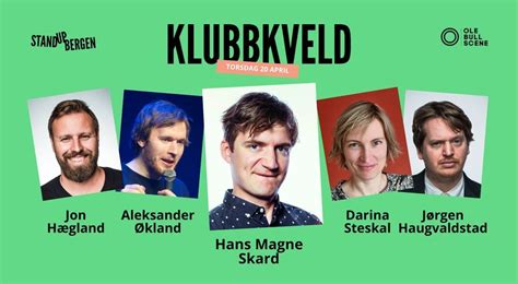 KLUBBKVELD MED STAND UP BERGEN, Lille Ole Bull, Bergen, April 20 2023 ...