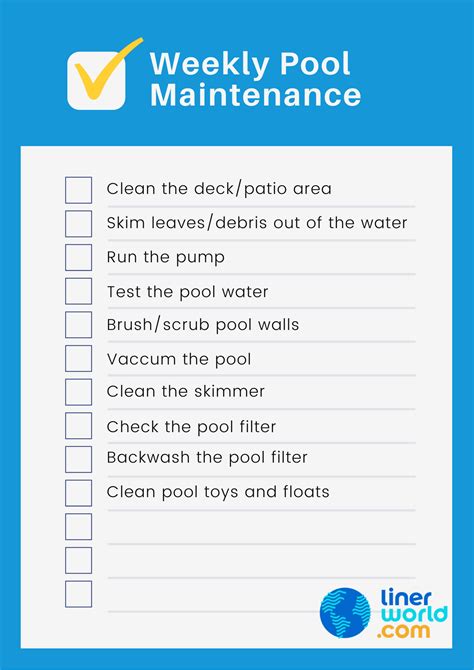 Weekly Swimming Pool Maintenance Checklist | Easy Tips