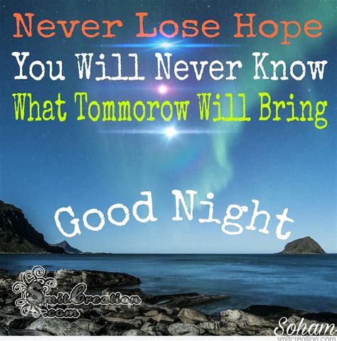 Good Night – Never Lose Hope - SmitCreation.com
