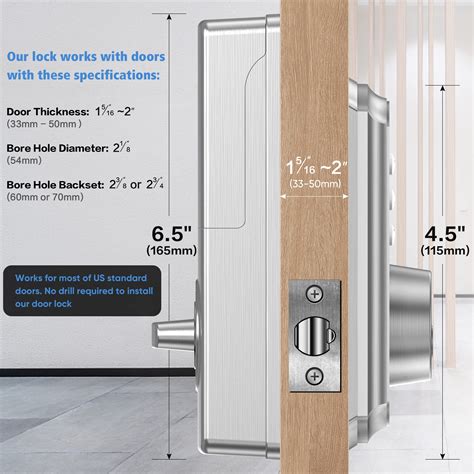 Buy Wi-Fi Smart Door Lock, samtechT Keyless Entry Door Lock, Smart Lock ...