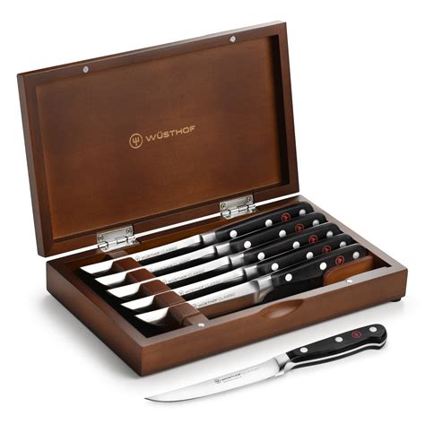 Wusthof Classic Steak Knives - 6 Piece Set with Case – Cutlery and More