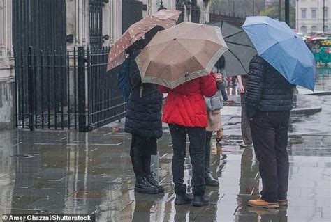 Brollies at the ready Brits! UK rainfall is at a level not expected ...
