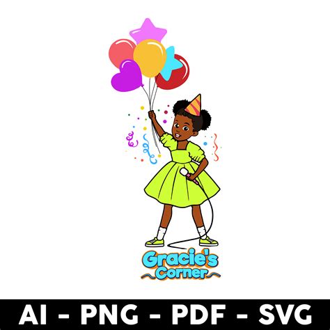 Gracie's Corner Party Png, Girl Png, Gracie Corner Girl Png, - Inspire ...