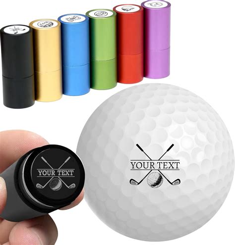 FCQIANKM Custom Golf Ball Stamp Personalized Golf Ball Stamper Self ...