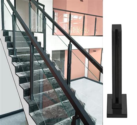 QQXX Black Glass Railing Post,304 Stainless Steel Glass India | Ubuy