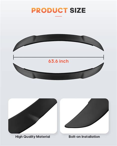 Buy FINDAUTO ABS Car Spoiler Wing Body Kits Hellcat Style Fits for 2011 ...