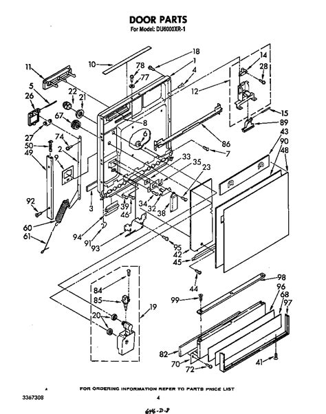 Image result for whirlpool dishwasher parts