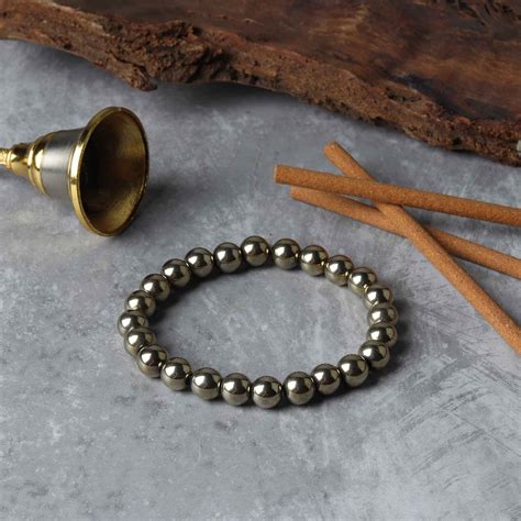 Buy Golden Pyrite Bracelet Online For Wealth - Divine Hindu