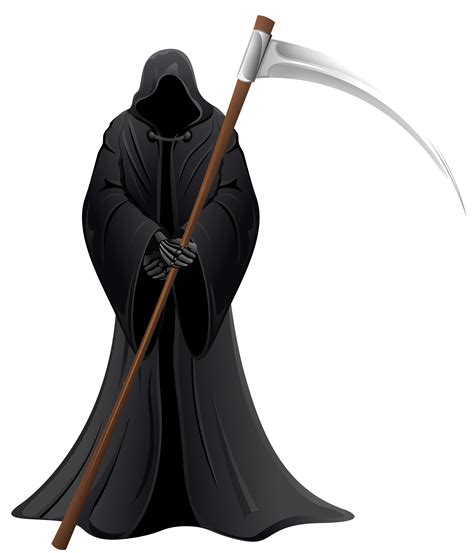 Grim Reaper, Cloak, Scythe, Fate, Death PNG
