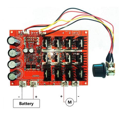 DC 10-50V 60A Motor Speed Control PWM HHO RC Controller 12V 24V 48V ...