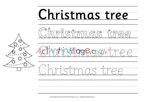 Christmas Cursive Handwriting Practice 的图像结果