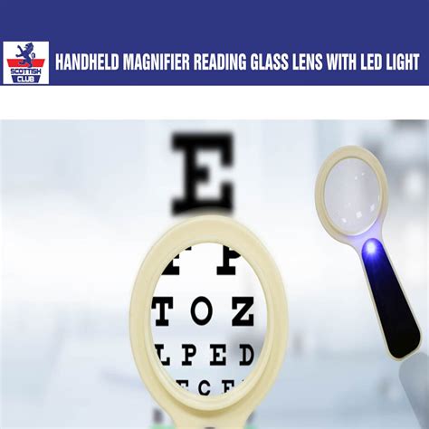 Buy Handheld Magnifier Reading Glass Lens with LED Light Online at Best ...