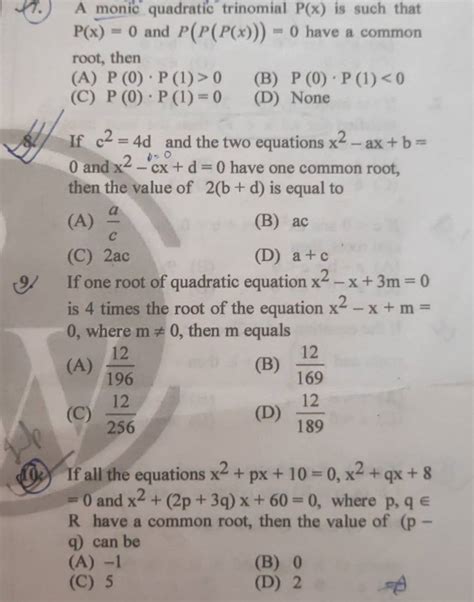 If all the equations x^{2}+p x+10=0, x^{2}+q x+8 =0 and x^{2}+(2 p+3 q) x..