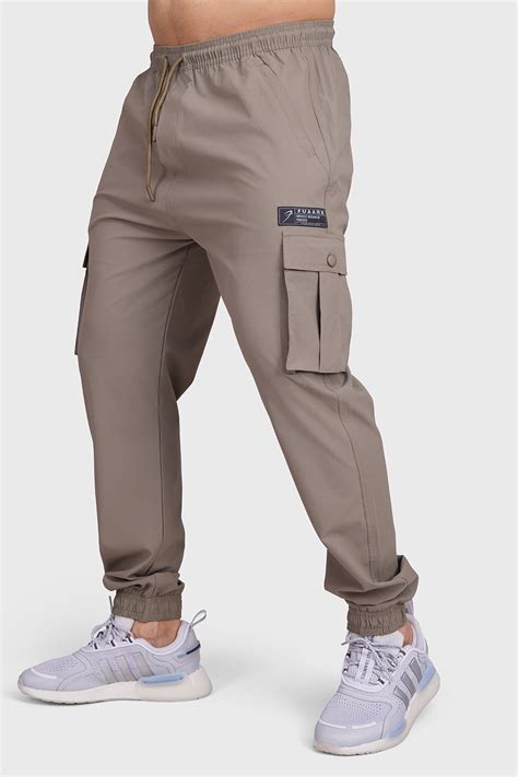 Buy Fuaark Script Cargo Joggers Brown | Regular Fit Joggers – FUAARK