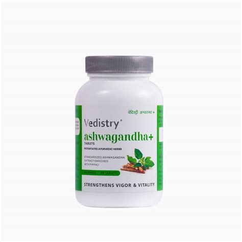 Buy Vedistry Ashwagandha +With Piperine for better absorption, Boost ...