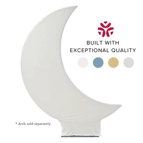 Spandex Crescent Moon Arch Cover - Ivory - CV Linens™