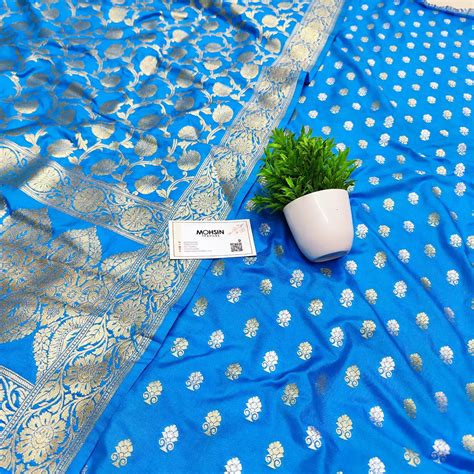 Firozi Sona Rupa Katan Silk Banarasi Suit – Mohsin Textiles