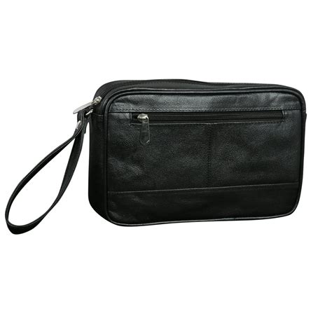Style98 Leather Mens Waist Pouch Handbags Dark Brown (5022I42) (5022I43 ...