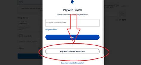 Click on Pay with PayPal