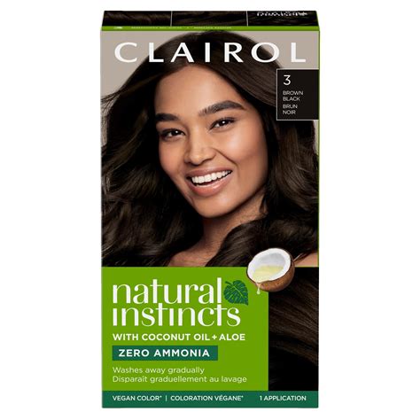 Natural Instincts Vegan Hair Dye, 3 Brown Black | Clairol US