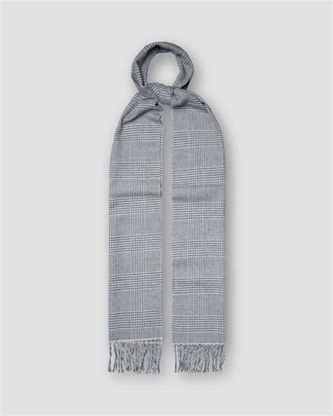 Check Merino Wool Scarf - Eton