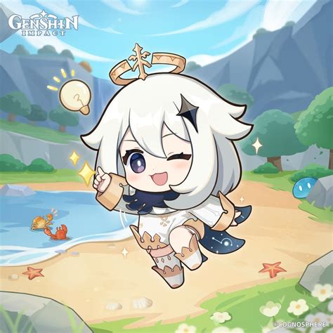 paimon and slime (genshin impact) | Danbooru