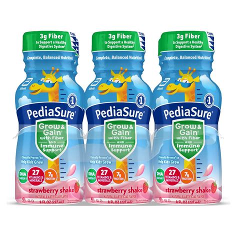 Amazon.com: PediaSure Grow & Gain With Fiber, Kidsâ€™ Nutritional Shake ...