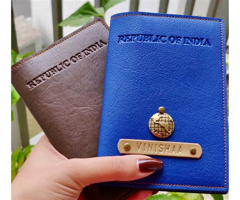 Buy Passport Cover Leather - Personalized Indian Passport Cover – The ...
