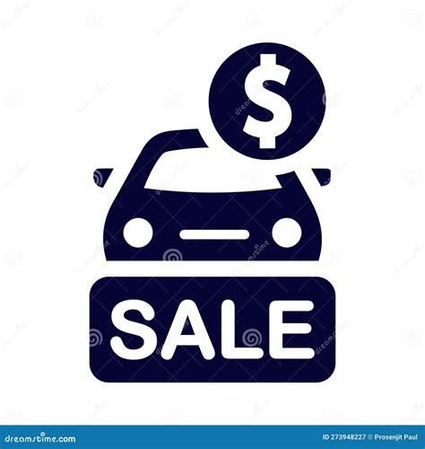 Car, Sale, Dollar, Money, Auto Car Sale Icon Stock Vector ...