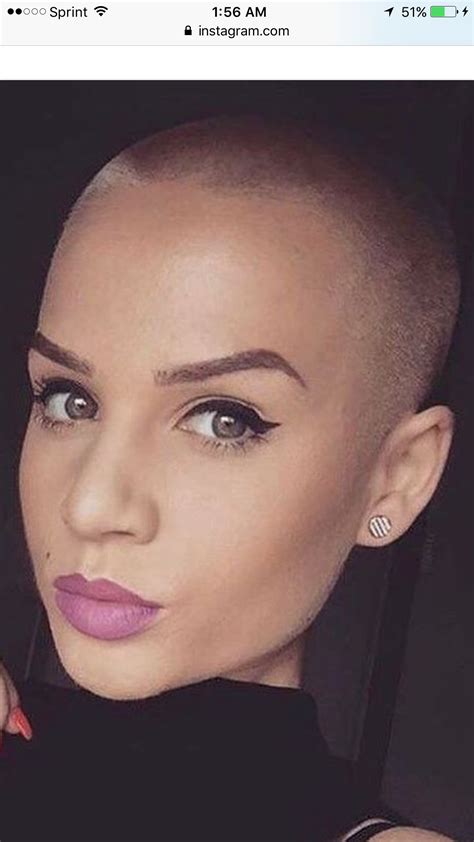 Pin by Valorie Tucker on Tatoo | Bald girl, Girl short hair, Shaved ...