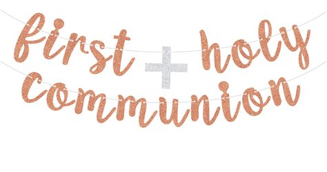 Buy First Holy Communion Banner - Boy/girl Baptism Bunting Sign ...