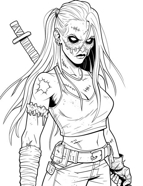 47 Captivating Zombie Coloring Pages For Kids And Adults - Our Mindful Life