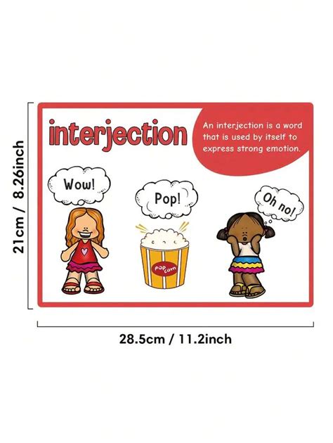 8 Pcs A4 Grammar Study Posters, Primary School Educational Grammar ...