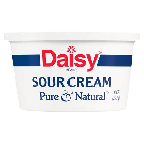 Daisy Pure and Natural Sour Cream, Regular, 8 ounces - Walmart.com