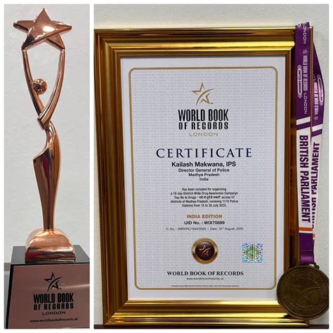 MP Police’s ‘Nashe Se Doori, Hai Zaroori’ sets World Record: Campaign ...