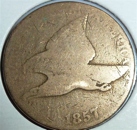 1857 GOOD Flying Eagle Cent (177-4) - For Sale, Buy Now Online - Item ...
