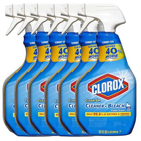 Clorox Clean-Up All Purpose Cleaner Spray Bottle with Bleach, Fresh ...