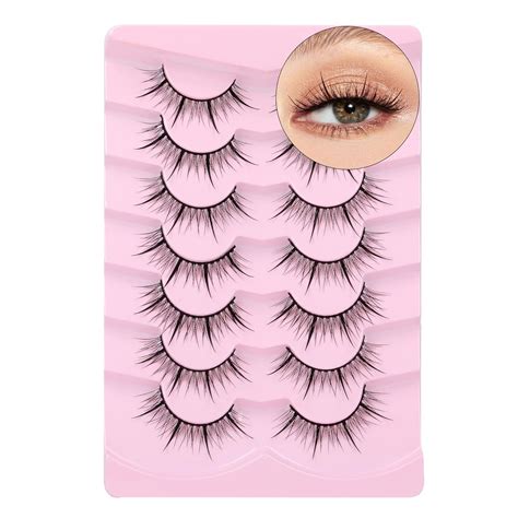 Buy ALICE False Eyelashes Natural Look Fairy Manga Lashes Spiky Korean ...