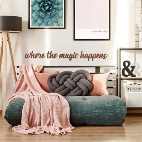 Decorative letters Mahogany - Where the magic happens | wall-art.com