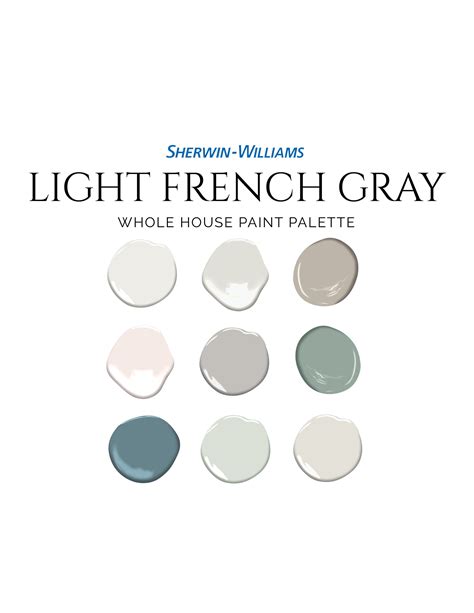 Sherwin Williams Light French Gray Palette, Light French Gray ...