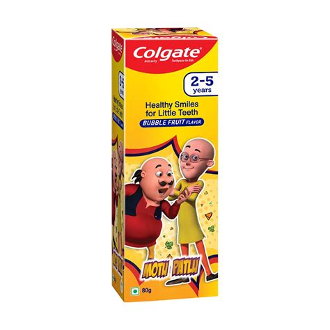 Buy Colgate Kids Toothpaste for 2-5 Years - 80gm (Bubblefruit flavour ...